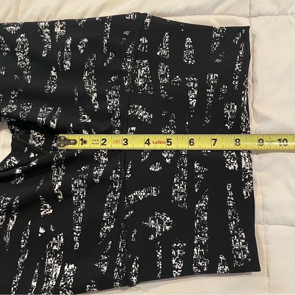 Lululemon Wunder Under Crop High Rise Leggings in Graf Black White 4 W6ABHS - Picture 8 of 9